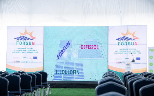 Le Bénin lance la construction de FORSUN