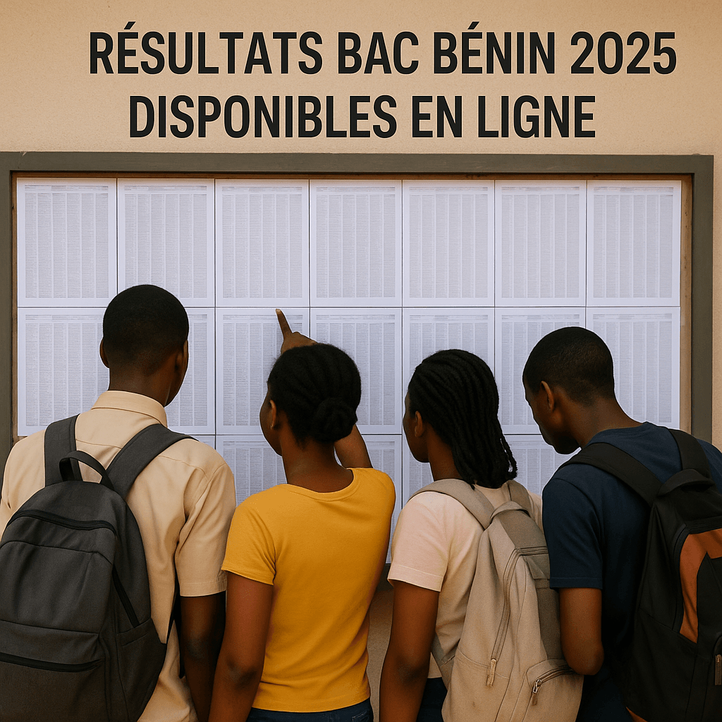 Bac 2025 au Bénin : les résultats enfin disponibles en ligne